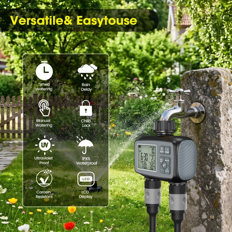 Smart Irrigation Timer with Du - Timer Dual Outlet recension och pris
