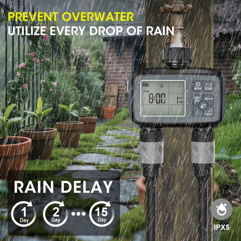 Smart Irrigation Timer with Du - Timer Dual Outlet recension och pris
